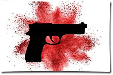 Gun Square Throw Pillow Case 3020inch
