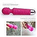 Mini Wireless Wand Massager, Rechargeable Waterproof Personal Electric Massager with 8 Powerful Speeds & 20 Vibration Modes for Back Neck Shoulder Body Massager
