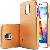 Galaxy S5 Case, Caseology® [Ultra Slim Series] Protective Hard Snap-on Case [Copper Gold] [Armor Plate] for Samsung Galaxy S5 - Copper Gold