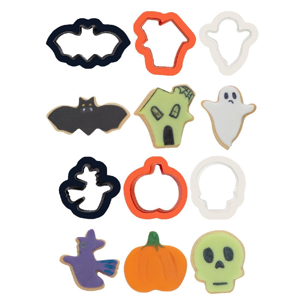 DECORA 0255090 6 Halloween Mini Plastic Cooke Cutters 3/5 X H 2,2 CM