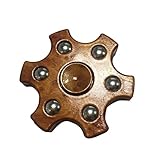 Nuofeng Fidget Spinner Hand Spinners Time Killer Toy with Ceramic Bearing (A - wood grain)