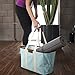 CleverMade 30L SnapBasket LUXE - Reusable Collapsible Durable Grocery Shopping Bag - Heavy Duty Large Structured Tote, Aqua