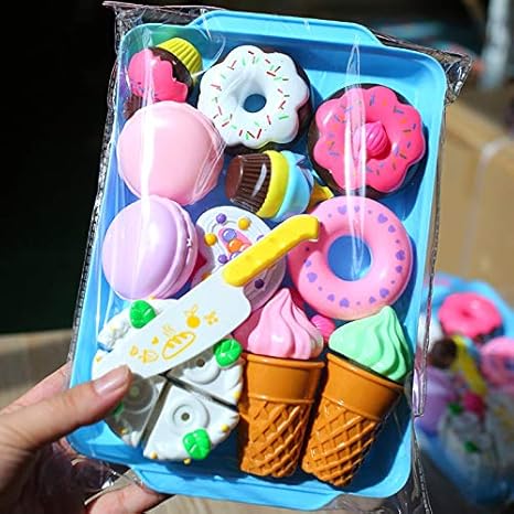 Ocamo 13Pcs/Set Kids Girls Simulate Dessert Kitchen Play House Puzzle Toys Set New Years Day