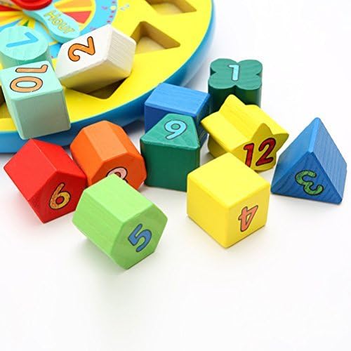 Miwit Wooden Toys Round Shape Sorting Clock Puzzle Toys for Kids &amp; Toddlers