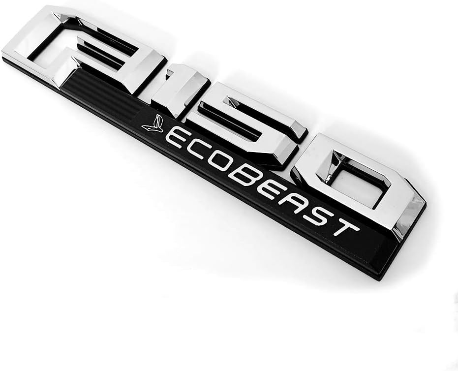 3x OEM Chrome F150 Ecobeast Emblems Side Fender F150 Tailgate Ecoboost
