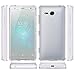 Sony Xperia XZ2 Compact Case,Yiakeng Waterproof Glitter Soft Slim Wallet Glitter Crystal TPU Phone Cases Full Cover for Sony Xperia XZ2 Compact 5