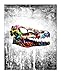 PrintPros Dinosaur Graffiti Wall Art Prints - Set Three Unframed Photos (Grey)