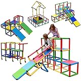 Funphix Create & Play Life Size Structures All in 1 Set - Buildable Fun & STEM Learning Indoor/Outdoor Toy