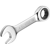 DURATECH 15mm Stubby Ratcheting Combination Wrench, Metric, CR-V Steel