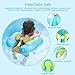 Nicewell Baby Swimming Float Ring - Crotch Strap Safe Underarm Inflatable Floats for Bathtub and Swimming Pool Suitable for 3-12 Month, Size Small