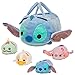 Stitch ''Tsum Tsum'' Plush Set - Small Bag - 8'' - Plus Stitch, Angel, Ugly Duckling, and Scrump - 3 1/2''