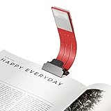 Clip Reading Light,AoLiPlus Tough Switch 4 Levels Brightness LED Book Light Multifunctional as Bookmark Desk & Bed Lamp for Reading with Soft Cover and Hard Cover Books,Magazines,eReaders,etc(Red)