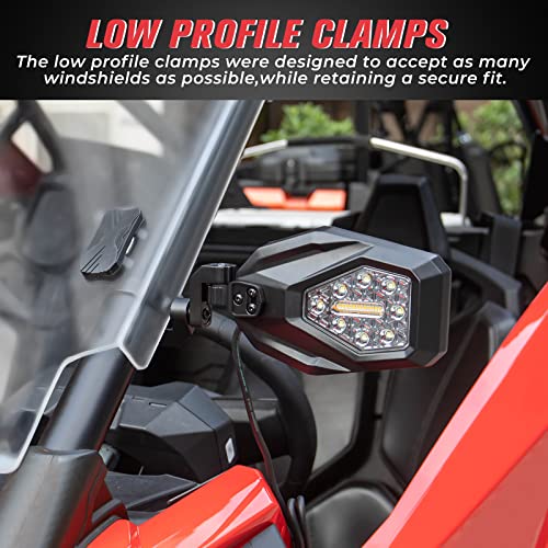 KEMIMOTO UTV Side Mirrors For CFMOTO UFORCE 1000 & 1000 XL - 360° Adjustable Telescoping Rear View