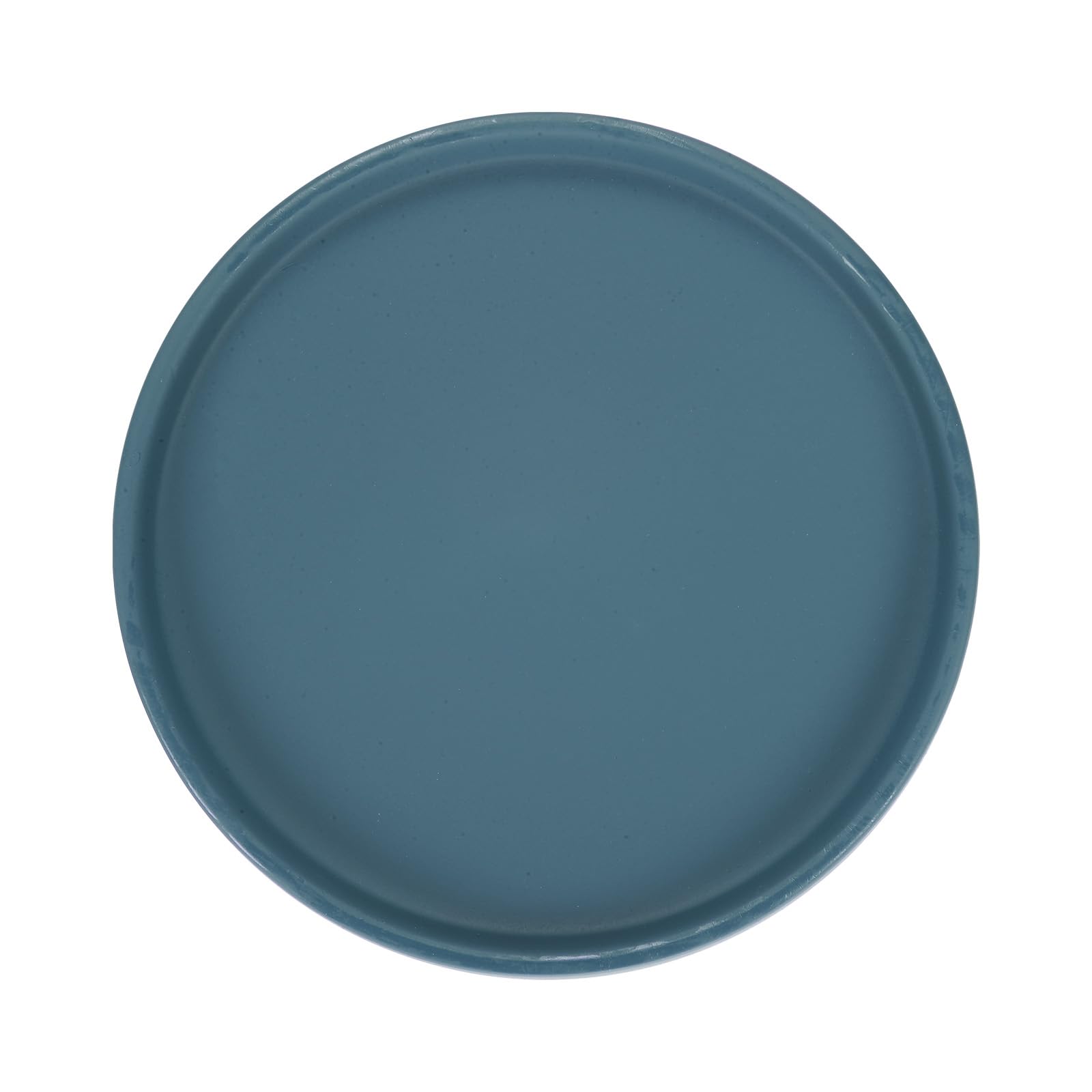 M METERXITY Ceramic Plant Saucer, 6.3 Inch 16cm Plant Water Catcher Tray, Plant Pot Saucers for Indoor/Outdoor Plants/Flower Drainage Drip Water Tray [Round Dark Blue]