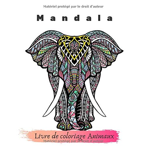 Livre De Coloriage Animaux Mandala Un Livre De Coloriage