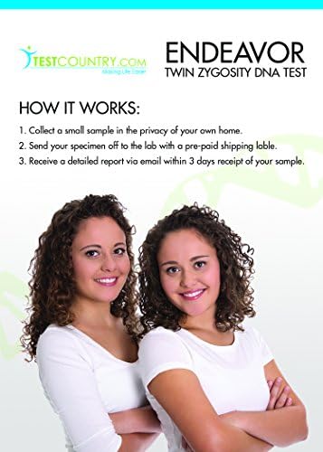 At-Home DNA Test Kit: Twin Zygosity Blood Test Compares DNA Patterns Between Two Twins