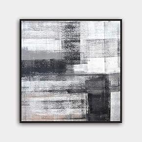 Framed Canvas Wall Art Modern Texture Painting Canvas Prints Home Artwork Decoration for Living Room,Bedroom - 16x16 inches