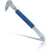 Bates- Cats Paw Nail Puller Tool, 10-Inch Small Pry Bar | With Forged Steel Construction &amp; No-Slip Cushion Grip Crowbar Tool for Home Remodeling Woodworking &amp; Precision Tasks