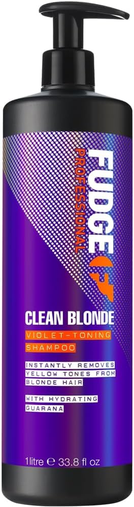 Fudge Original Clean Blonde Purple Toning Shampoo 1 Litre Blonde Hair