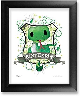 MIGHTYPRINT Harry Potter – Wall Art – Slytherin – Classic Black Frame – Officially Licensed Wall Art – NOT MADE OF PAPER – Strong Reusable Décor for Kid Baby Nursery Dorm – By Trend Setters Ltd.