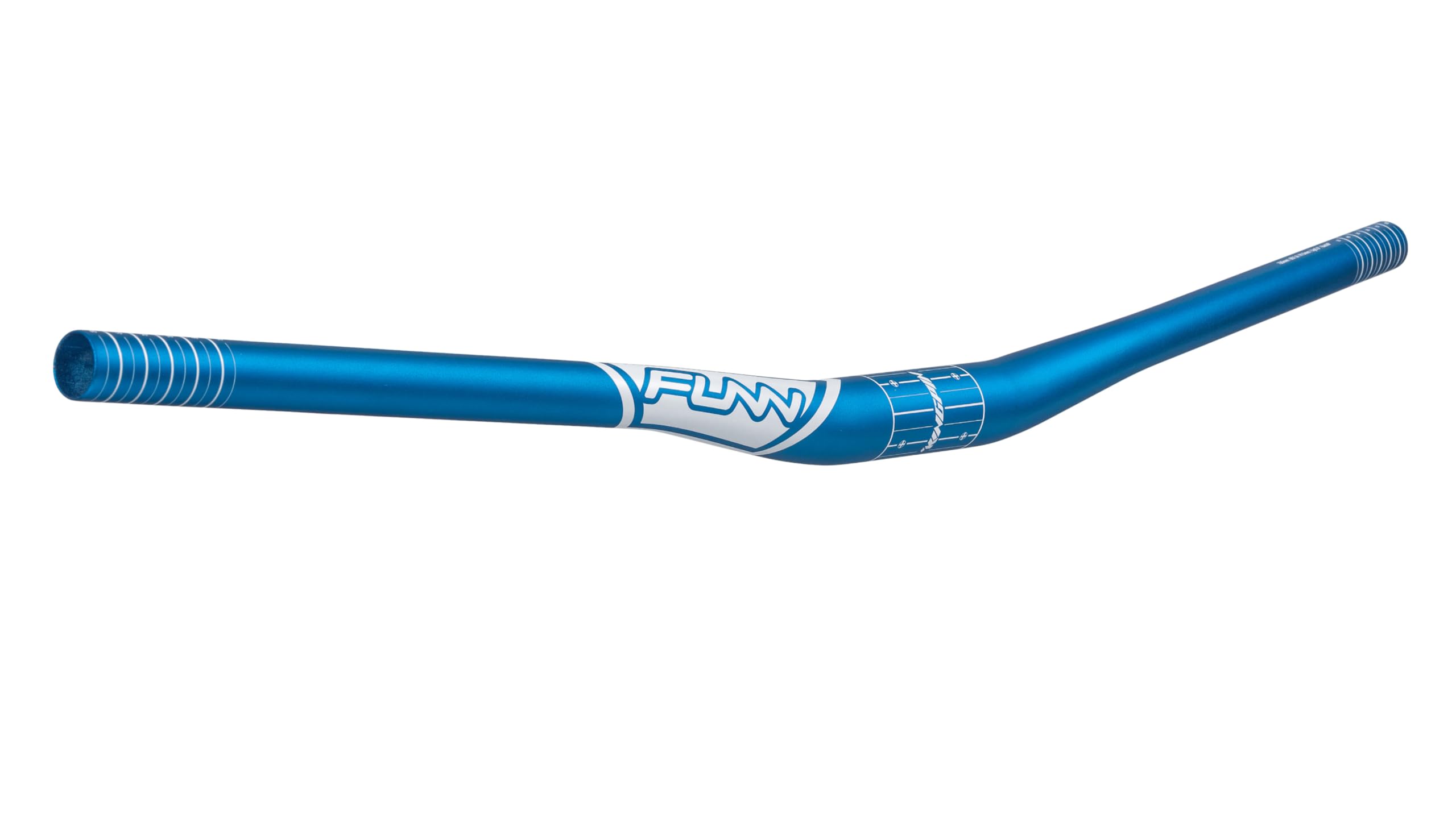Funn Kingpin Mountain Bike Handlebar with Bar Clamp 31.8mm and Width 785mm, Tough and Lightweight Alloy Riser Handlebar for MTB, BMX and Road Bike, Rise 15mm MTB Handlebar (Blue) โ image 1