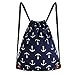 Anchor Drawstring Bag Tote Bags 15.4