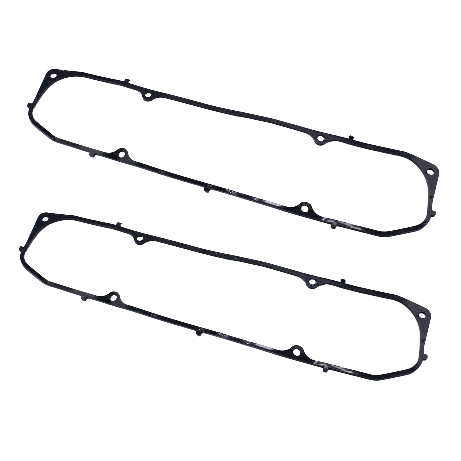 Photo 1 of 1 Pair 3/16" Black Rubber Valve Cover Gaskets Steel Core Insert Compatible with Big Block Mopar BBM 361 383 400 426 440 engines