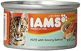 IAMS Pate Adult Wet Cat Food, Salmon, 3 oz. (Pack of 24)
