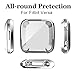Screen Protector Case for Fitbit Versa, Haojavo Soft TPU Slim Fit Full Cover Screen Protector for Fitbit Versa Smartwatch Bands Accessories