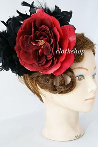 Amazon Co Jp ローズヘアコサージュ レッド 赤 と羽根ヘアアクセの2点セット 成人式 髪飾り 服 ファッション小物 Amazon Co Jp ローズヘアコサージュ レッド 赤 と羽根ヘアアクセの2点セット 成人式 髪飾り 服 ファッション小物