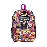 Emoji 17 Inch Smiley Faces Backpack with Headphones