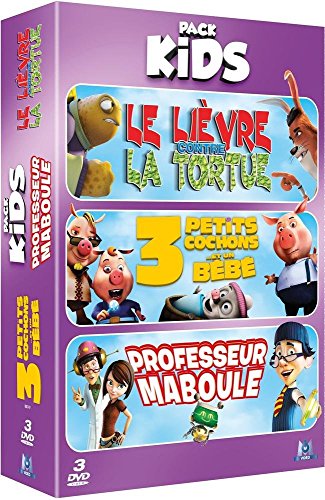 Pack Kids - 3 Cochons Et Un Bébé + Le Lièvre Et La Tortue + Professeur Maboule - Pack