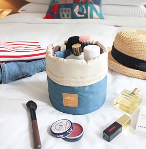 OZZOY Fashion Women Makeup Bag Hanging Toiletries Travel Kit Jewelry Organizer Cosmetic Bag Wth a Mini Bag (Blue)