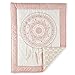 Levtex home Baby - Little Feather Pink Crib Bed Set - Baby Nursery Set - Pink Coral Cream Gold - Dreamcatcher - 5 Piece Set Includes Quilt, Fitted Sheet, Diaper Stacker, Wall Decal & Skirt/Dust Ruffle, White