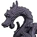 YYW Backflow Incense Burner Dragon, Handmade Ceramic Backflow Incense Cone Sticks Holder Home Decor Porcelain with Little Glass Ball, Incense Cones and Incense Sticks