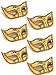 TOODOO 12 Pieces Half Mardi Gras Masquerade Mask Venetian Masks Set for Carnival Prom Ball Fancy Dress Party Supplies (Style 3)