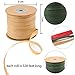 Resinta 984 Feet Raffia Twine Craft Matte Raffia Paper String Christmas Gift Packing Ribbon for Craft DIY Supply, Christmas,Wrapping Hanging Tags, 3 Rolls, Red, Green, Kraft