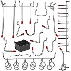 114 pcs Pegboard Hooks Assortment with Metal Hooks