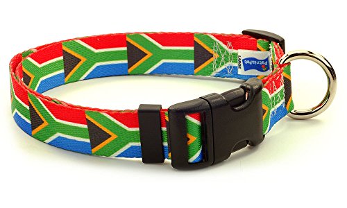 Medium South African Flag Dog Collar by PatriaPet