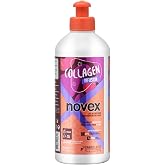 NOVEX Vegan Collagen Infusion Leave in Formula- Repairing treatment For thin and dull hair-control frizz, Strengthens, Enhances Shine (300ml/ 10.1oz)