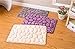XIAOHESHOP XHSP 3D Cobblestone Memory Foam Door Entrance Mats Living Room Bedroom Kitchen Bathroom Non-Slip Area Rugs Doormats,40x60cm/16 x24 Purple