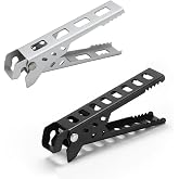SquEqu 2 Pack Camping Cookware Gripper Hot Camping Cups Lifter Frying Pan Gripper Camping Cook Pot Lifter Clips Tongs Clamp Holder for Campfire Grill Cooking Outdoor Stove Backpacking Coffee Mug