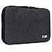BUBM Universal Electronics Accessories Case Cable organizer Travel Organizer Cord Management Bag Double Layer Black