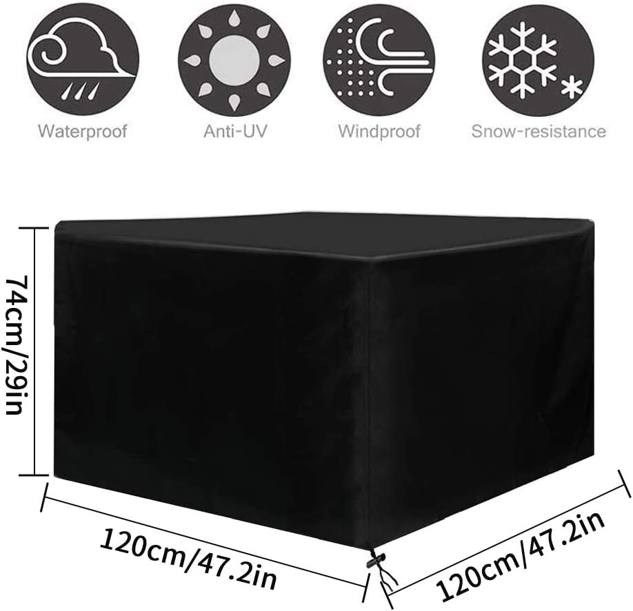 Osarke Outdoor Patio Furniture Covers Outdoor Sectional Furniture Set Covers Table Chair Sofa Winter Covers UV Resistant Waterproof Snow Resistant for Square Dining Tables : Garden & Outdoor