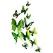 24pcs 3D Vivid Special Man-Made Lively Butterfly Art DIY Decor Wall Stickers Decals Nursery Decoration, Bathroom Décor, Office Décor, 3D Wall Art, 3D Crafts for Wall Art Kids Room Bedroom