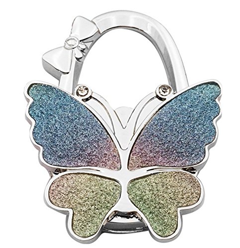 3PC Butterfly Purse Handbag Hook Folding Hanger for women gift Foldable Shoulder/Handbag/Backpack Purse Hangers Table Chair Holder Hook