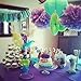 Qian's Party Mermaid Birthday Decorations Under the Sea Party Supplies/Wonderland Frozen Party Decorations/Teal Purple First Birthday Decorations Baby Shower Decorations Purple Mermaid Party