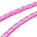 Peteast Adjustable Double Dog Leash, Heavy Duty Dual Dog Leash, 360° Swivel No Tangle & Soft Handle, Walking & Training Leash Two Dogs (Universal(Pink))