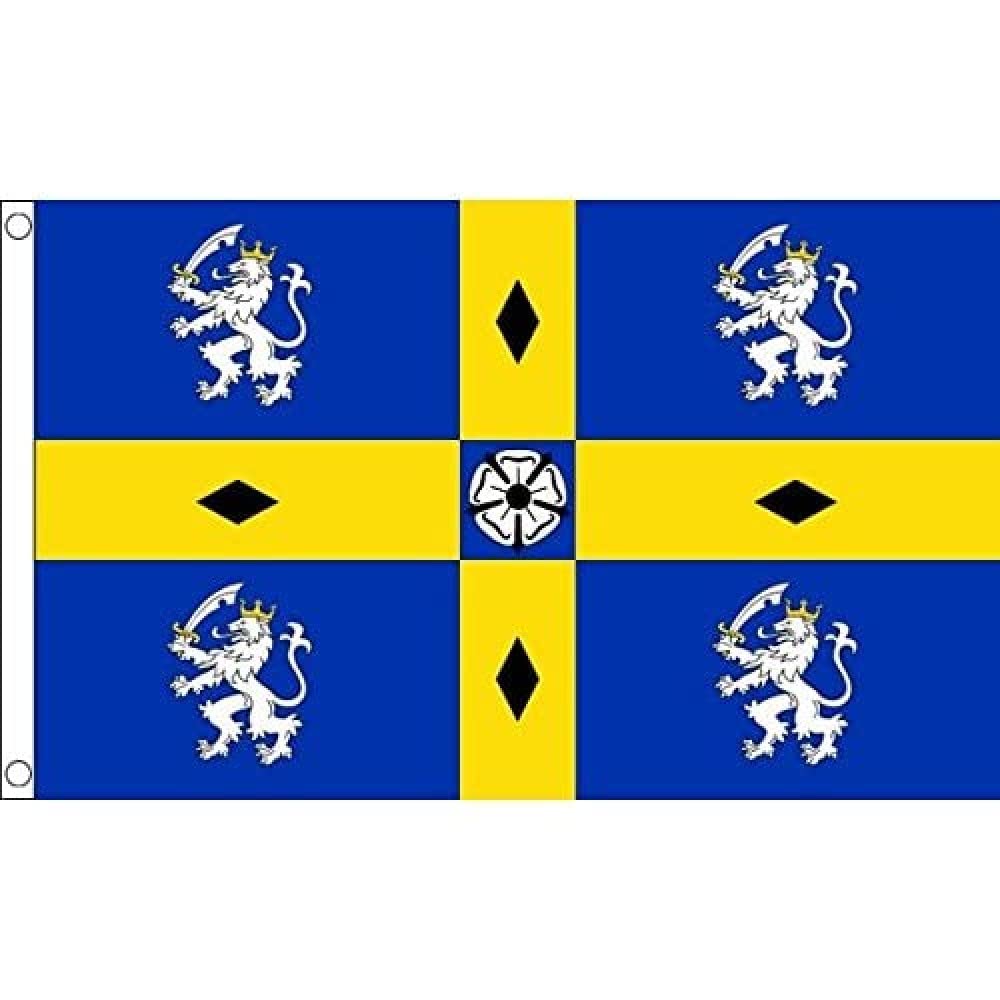 AZ FLAG - Durham Old County Flag - 3x5 Ft - 100D Polyester County Of Durham - England Banner with Two Metal Grommets - Fade Resistant - Vivid Colors - 3' x 5' Feet - 150x90 Cm