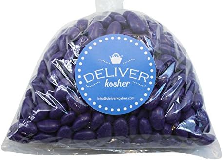 Deliver Kosher Bulk Candy - Purple Jordan Almonds - 2lb Bag